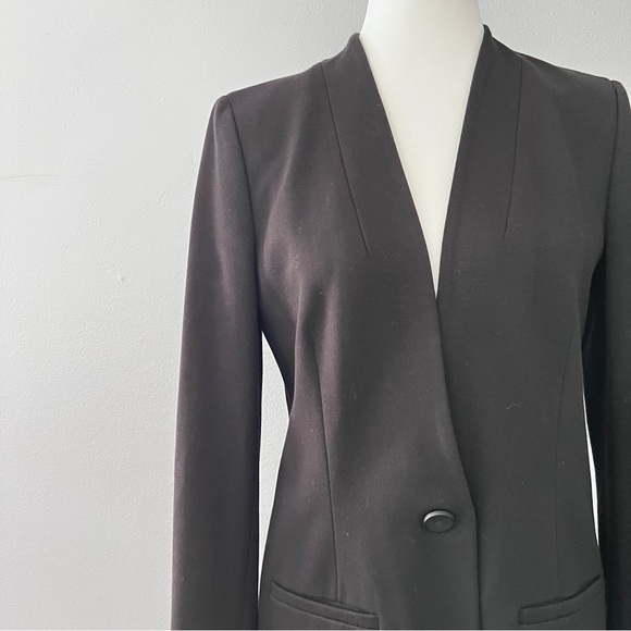 Madewell Black long Sleek Blazer with Tailored Fit size 6 - Picture 2 of 11